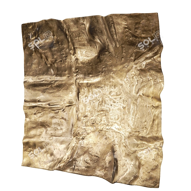 Archive Brass Metal Wall Decor 3D model image 2