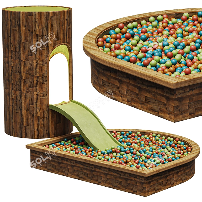 Kids Ultimate Ball Pit Playground 3D model image 3