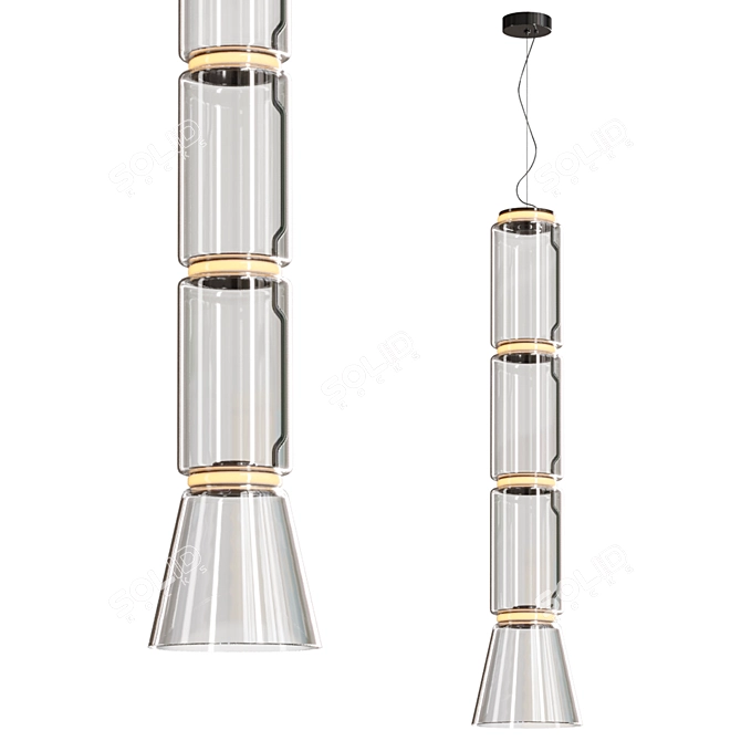 Modern Pendant Light Model 3D model image 2