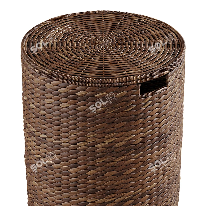 Seagrass Laundry Baskets Set 3D model image 6