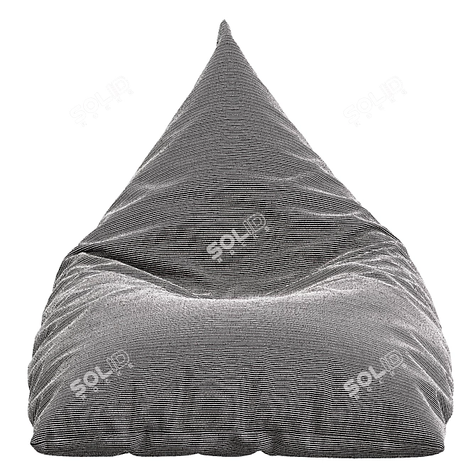 Pyramid Outdoor Bean Bag Chair 3D model image 3