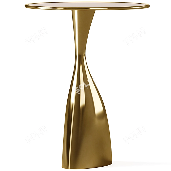 Sleek Spacey Side Table 3D model image 4