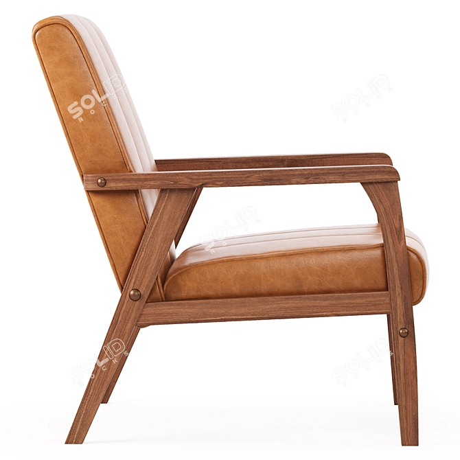 Scandinavian Chic Nikko Accent Chair 3D model image 11