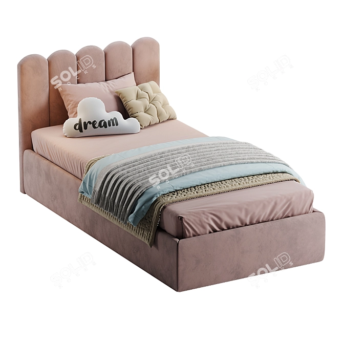 French-inspired Savoyard Kids Bed 3D model image 3