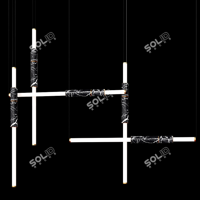 Sleek LED Light PIPE 3D model image 4