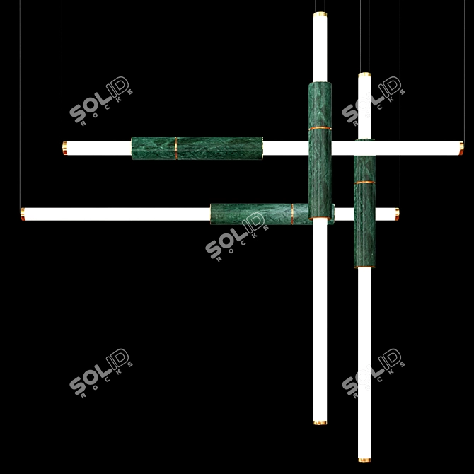 Sleek LED Light PIPE 3D model image 5