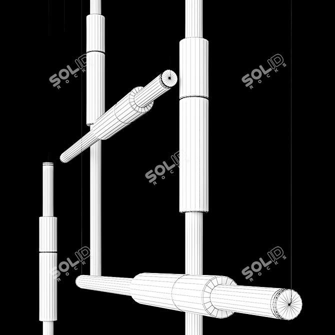 Sleek LED Light PIPE 3D model image 6