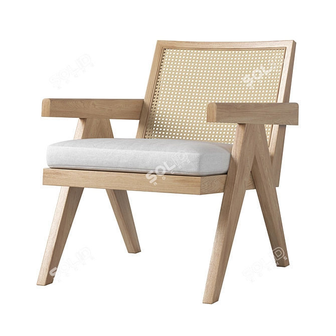 Jakob Lounge Chair, Sleek Design 3D model image 1