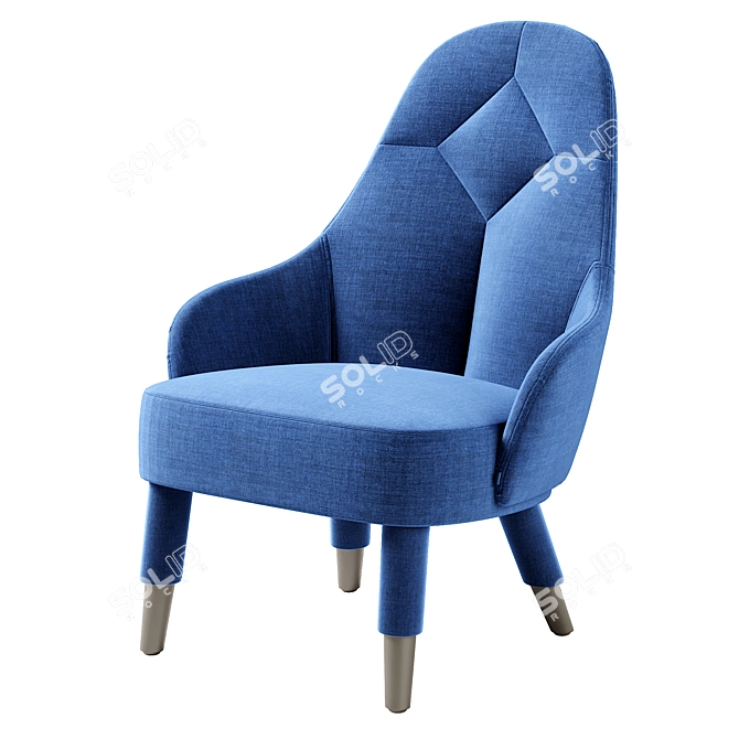 Award-Winning Emma Lounge Chair 3D model image 2