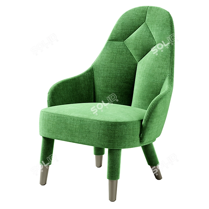 Award-Winning Emma Lounge Chair 3D model image 3