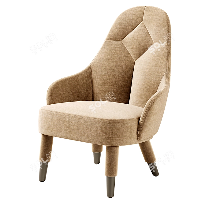 Award-Winning Emma Lounge Chair 3D model image 4