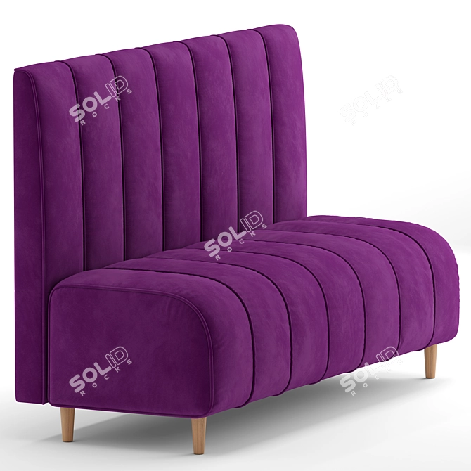 Stylish Green Ralph Sofa 3D model image 3