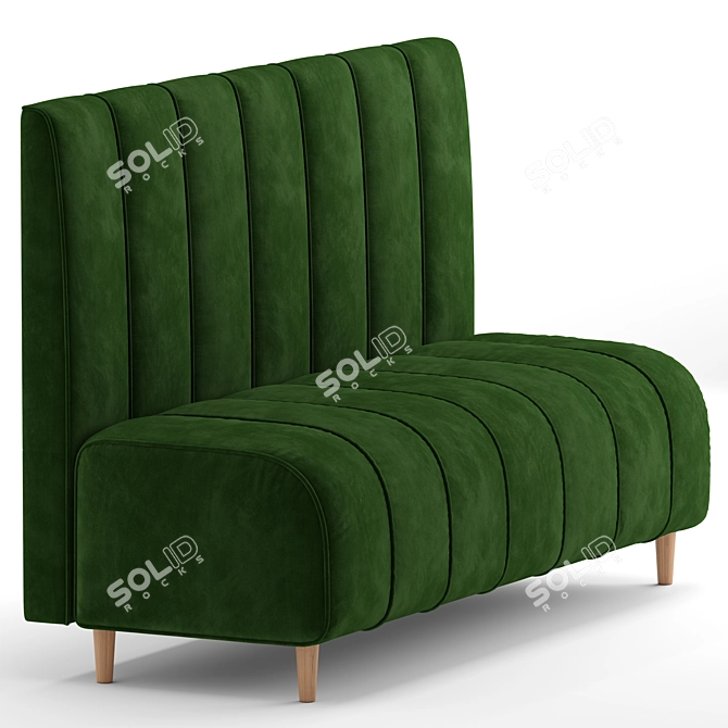 Stylish Green Ralph Sofa 3D model image 4