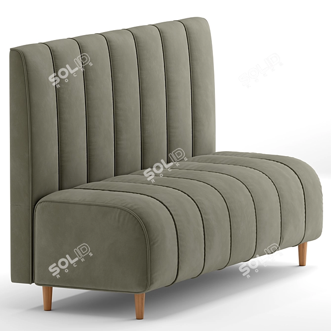 Stylish Green Ralph Sofa 3D model image 5