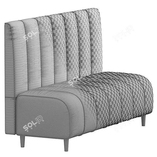 Stylish Green Ralph Sofa 3D model image 6