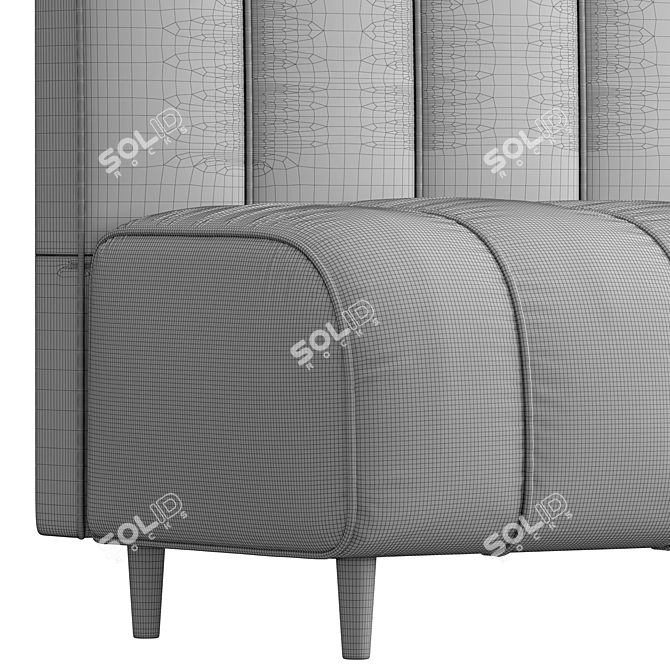 Stylish Green Ralph Sofa 3D model image 7