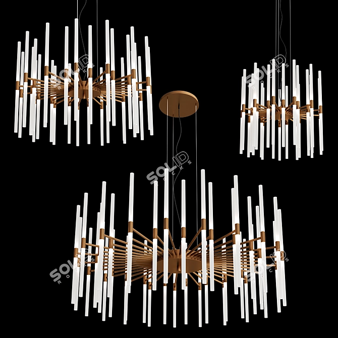 The Line Pendant Lamps Collection 3D model image 3