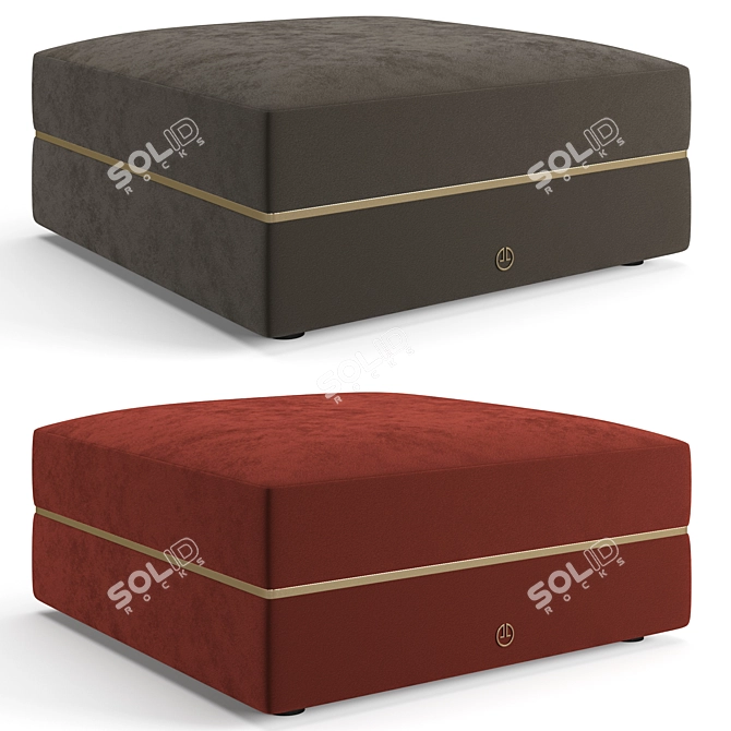 Luxence Maxime Ottoman Set 3D model image 3