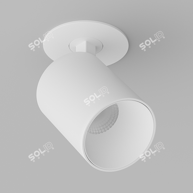 LEDron MJ-1077 LED Recessed Light 3D model image 2