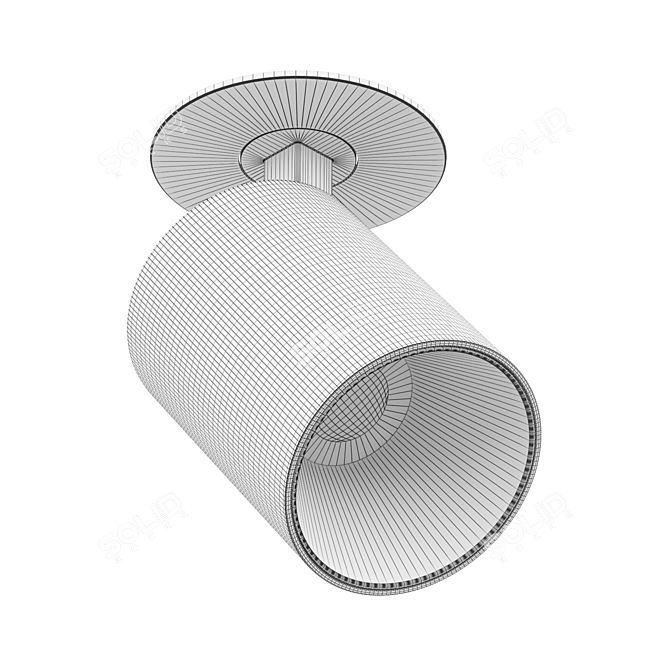 LEDron MJ-1077 LED Recessed Light 3D model image 3