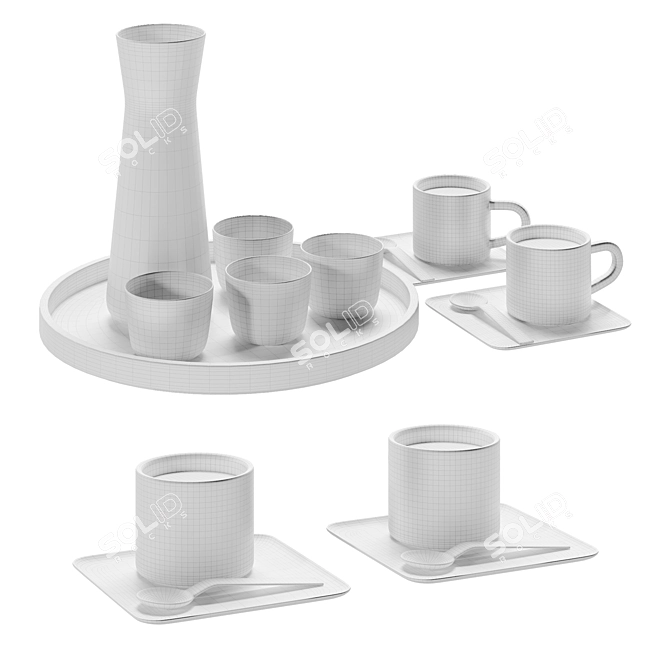 Kitchen Decor Set, Vincent Van Duysen 3D model image 4