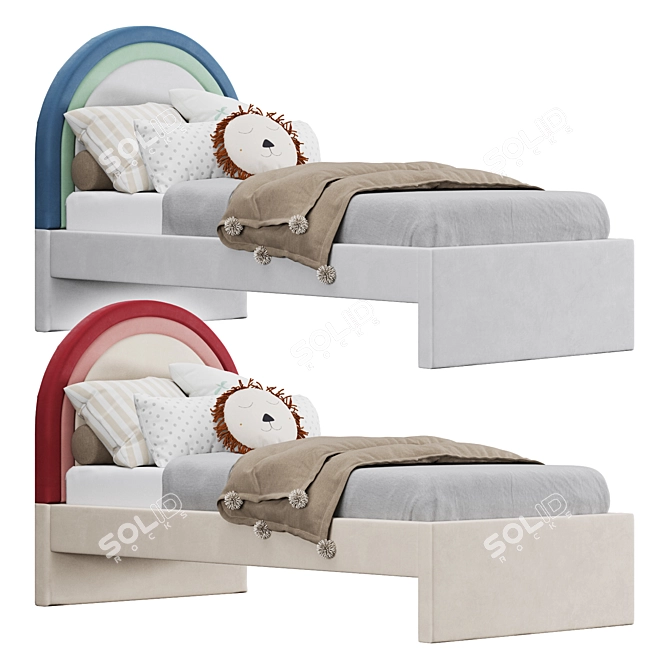 Runda Bed with Pillow Set 3D model image 1