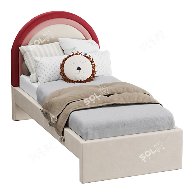 Runda Bed with Pillow Set 3D model image 2