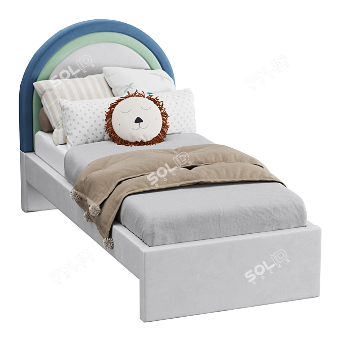 Runda Bed with Pillow Set 3D model image 3