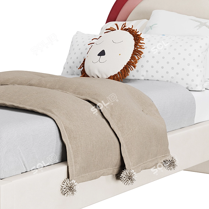 Runda Bed with Pillow Set 3D model image 5