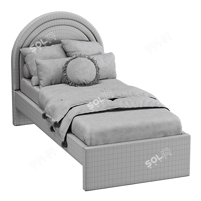 Runda Bed with Pillow Set 3D model image 6