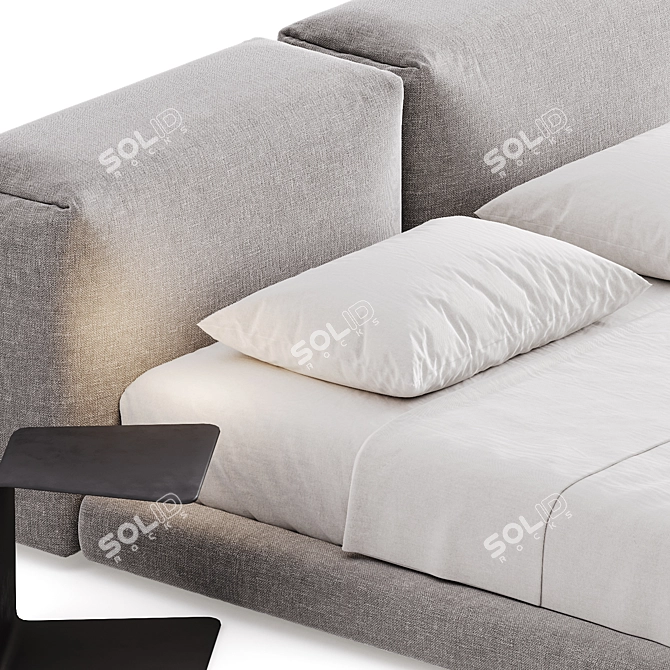Soft BOCA Bed 3Ds Max 3D model image 4