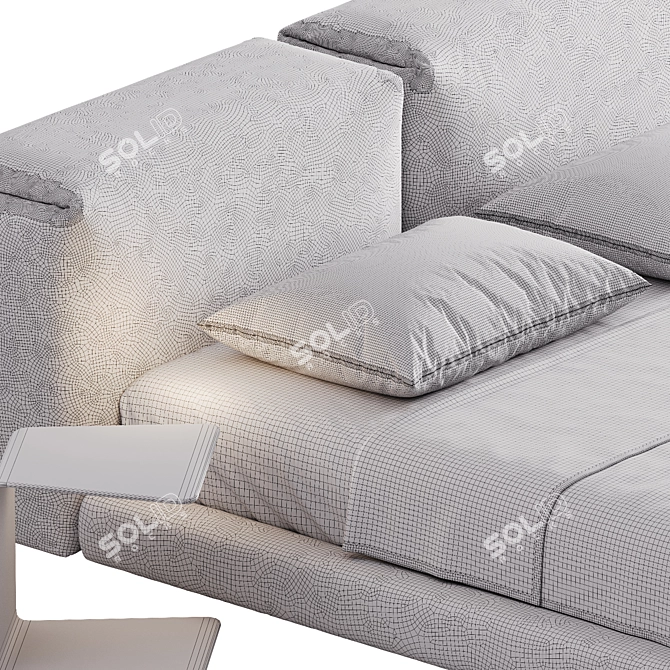 Soft BOCA Bed 3Ds Max 3D model image 5