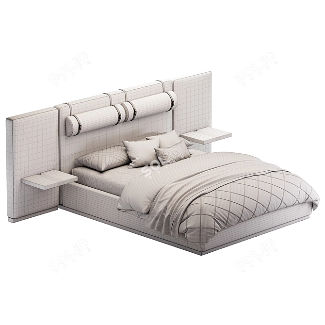 Claude Fabric Bed with Performance 3D model image 5