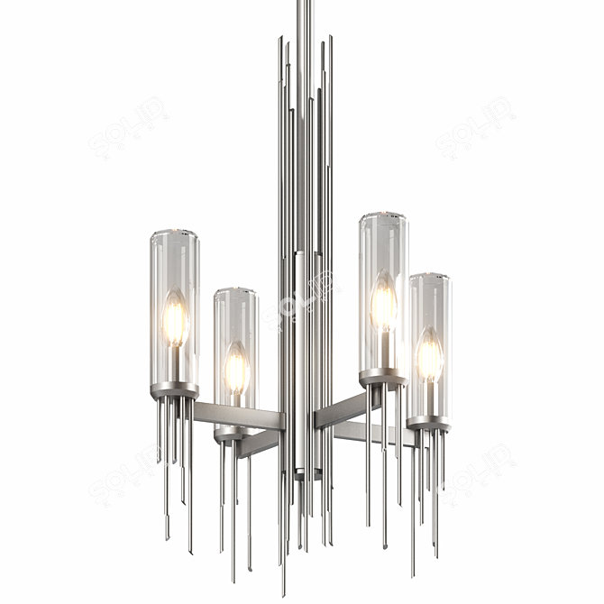 Modern Elegance Chandelier Fixture 3D model image 3