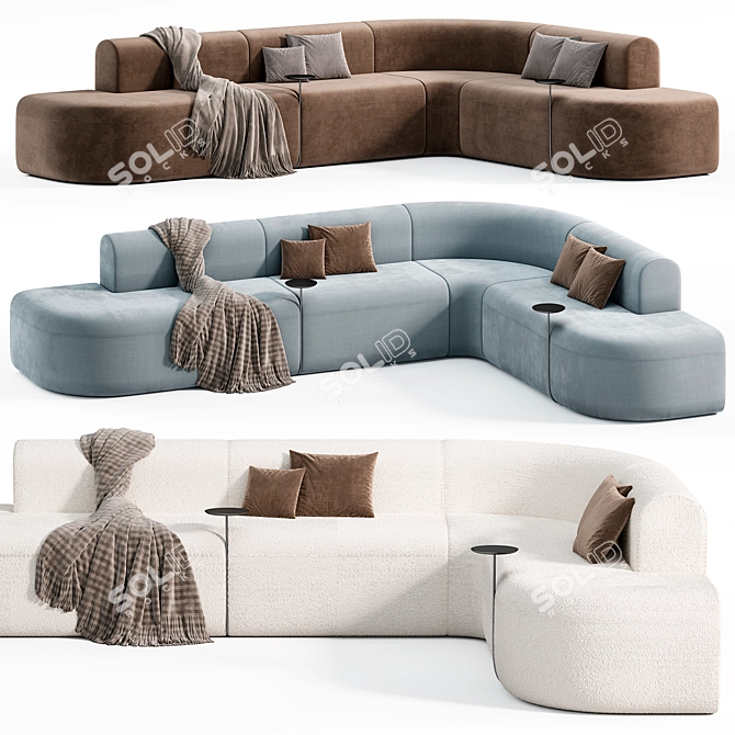 Artiko Modular Sofa: Stylish Seating 3D model image 2