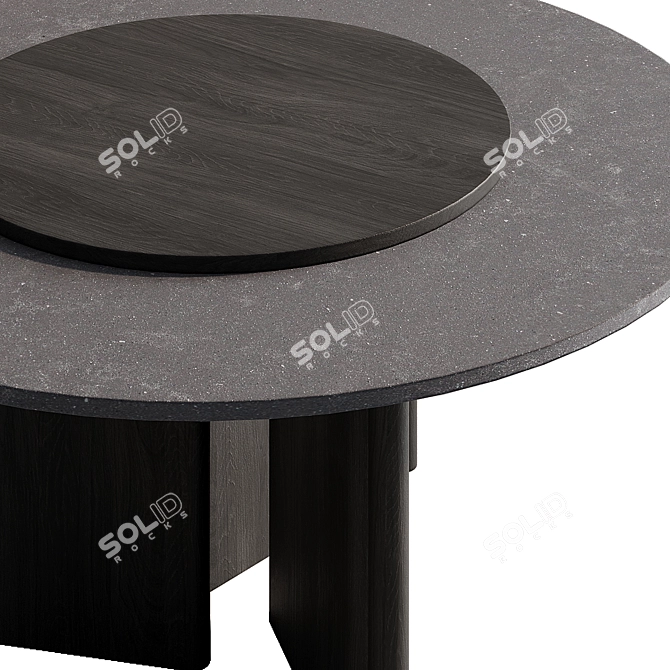 Sleek Modern Dining Table 3D model image 3