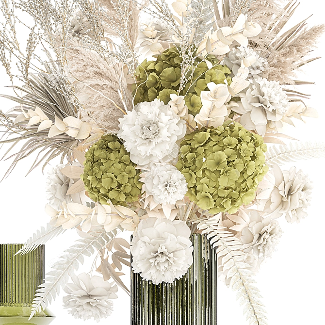 Luxury Dried Flower Arrangement 3D model image 5