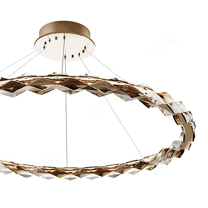 Crystal Ring LED Chandelier Collection 3D model image 3