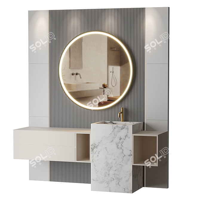 Modern Bathroom Design 2014 3D model image 2