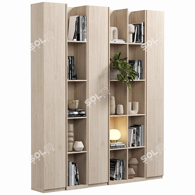  Modular Bookcase with Versatile Design 3D model image 2