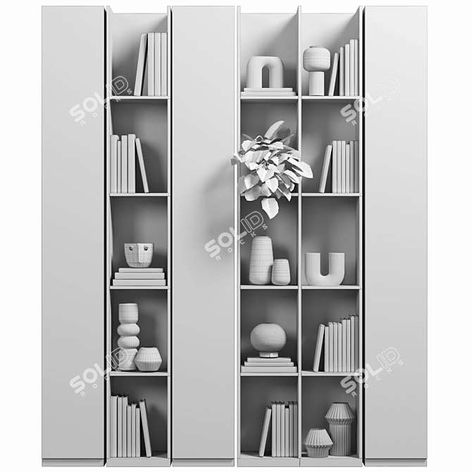  Modular Bookcase with Versatile Design 3D model image 4