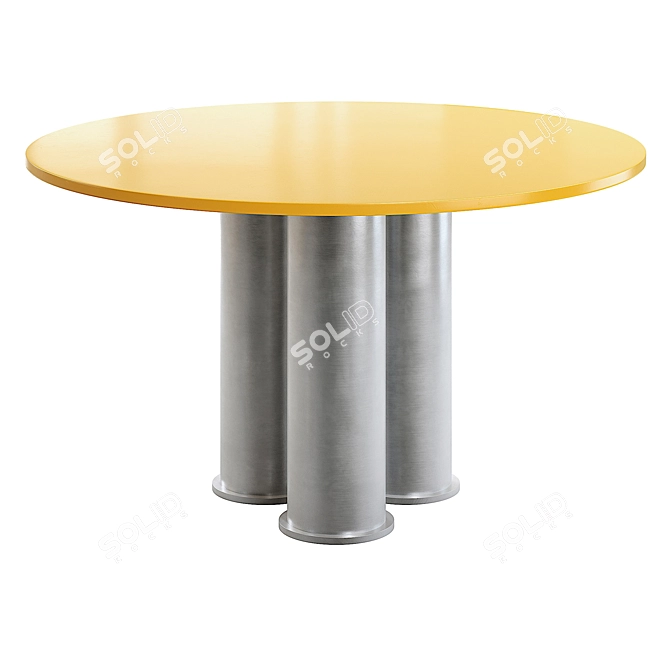 Elegant Elephant-inspired Tripod Table 3D model image 2