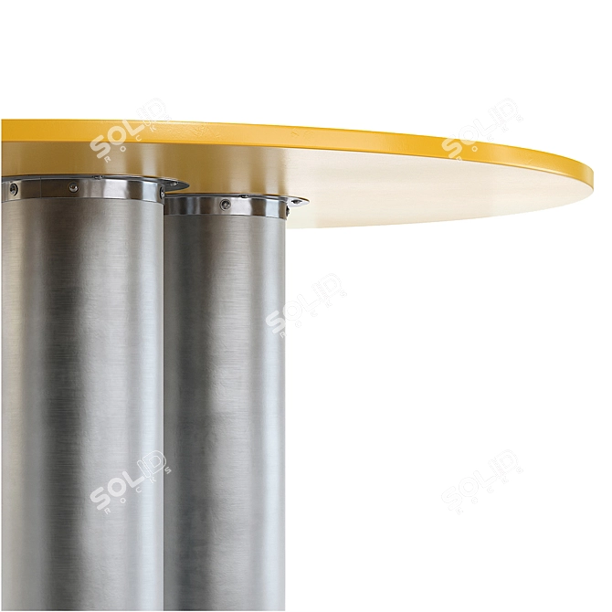 Elegant Elephant-inspired Tripod Table 3D model image 4