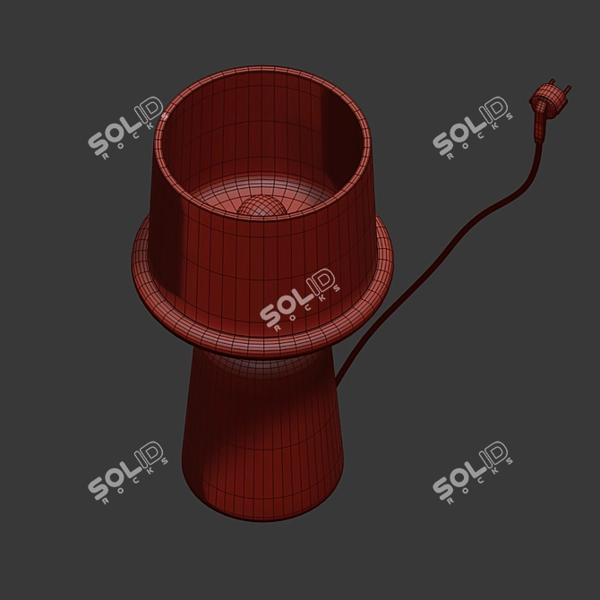 Crystal Alabaster Stalagmite Lamp 3D model image 3