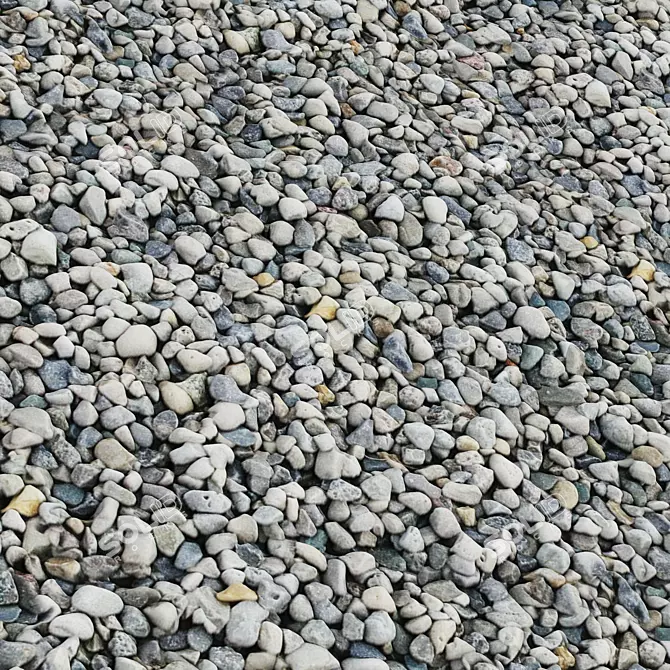 Gravel Stone Texture Set | Seamless 3D model image 3