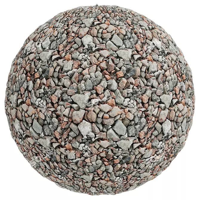 Gravel Stone Texture Set | Seamless 3D model image 4