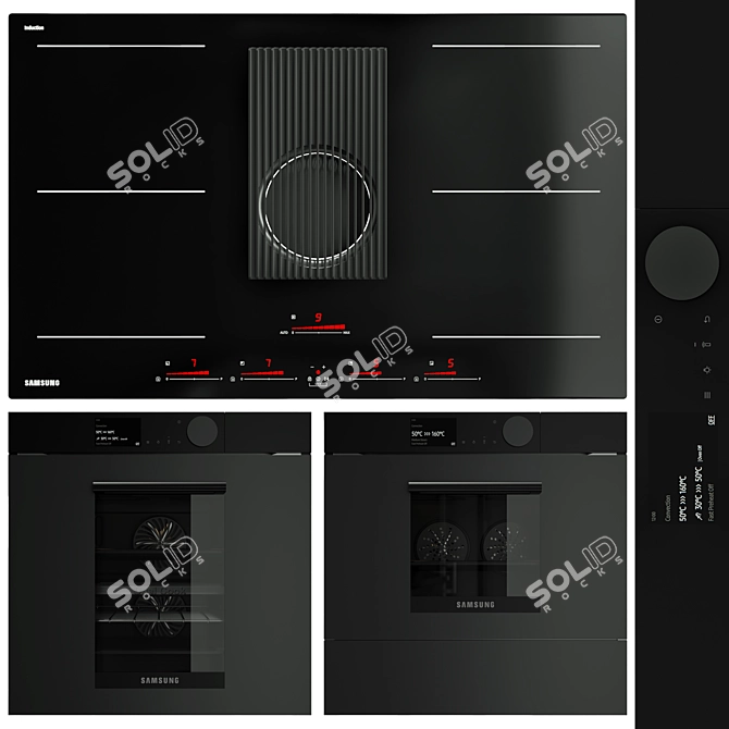 Samsung Infinite Line Appliance Trio 3D model image 1