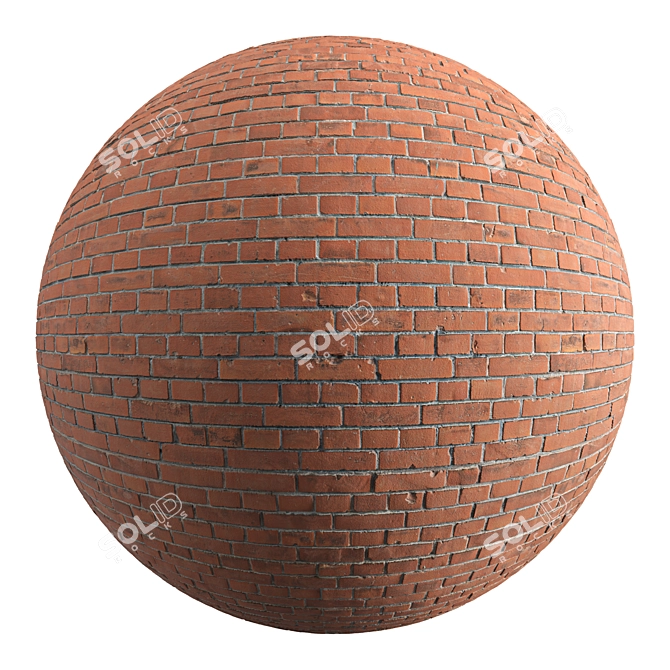 Texture-rich 3D Brick Model 3D model image 1