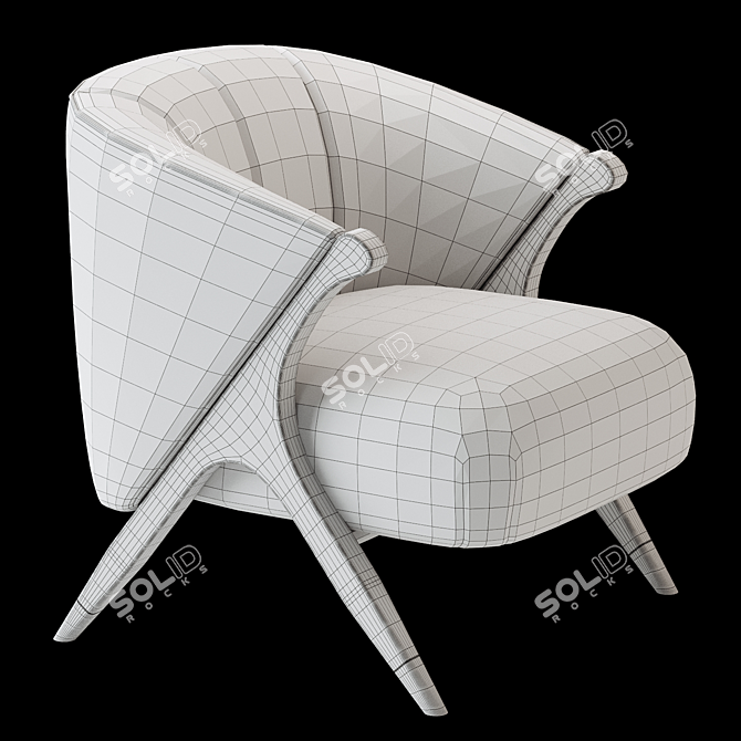 EICHHOLTZ Pavone Boucle Chair  Classic Comfort 3D model image 4