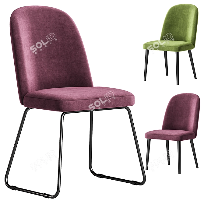 Comfortably Stylish "FADE" Chair, Konyshev 3D model image 1